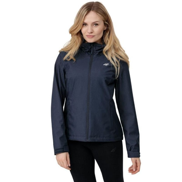 4F Women's Jacket H4Z22KUD35132M - Lightweight NeoDry 3000, Windproof, Water - Resistant, Navy Blue Graphite - Nexellus