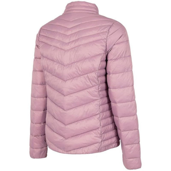 4F Women's Light Purple Down Jacket H4Z22 KUDP002 52S with Water - Repellent and Zipped Pockets - Nexellus