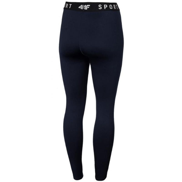 4F Women's Navy Blue Functional Leggings H4Z22 SPDF351 31S with Quick - Drying Fabric and Wide Waistband - Nexellus