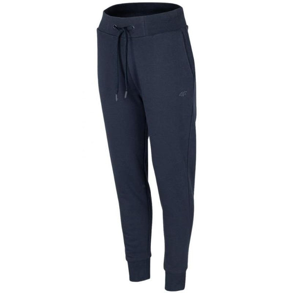 4F Women's Navy Blue Pants H4Z22 SPDD351 31S with Brushed Interior and Wide Waistband - Nexellus