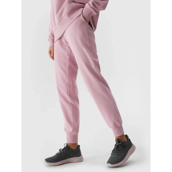 4F Women's Pink Cotton Trousers 4FWSS24TTROF606 - Comfortable Tracksuits for Training and Lifestyle - Nexellus