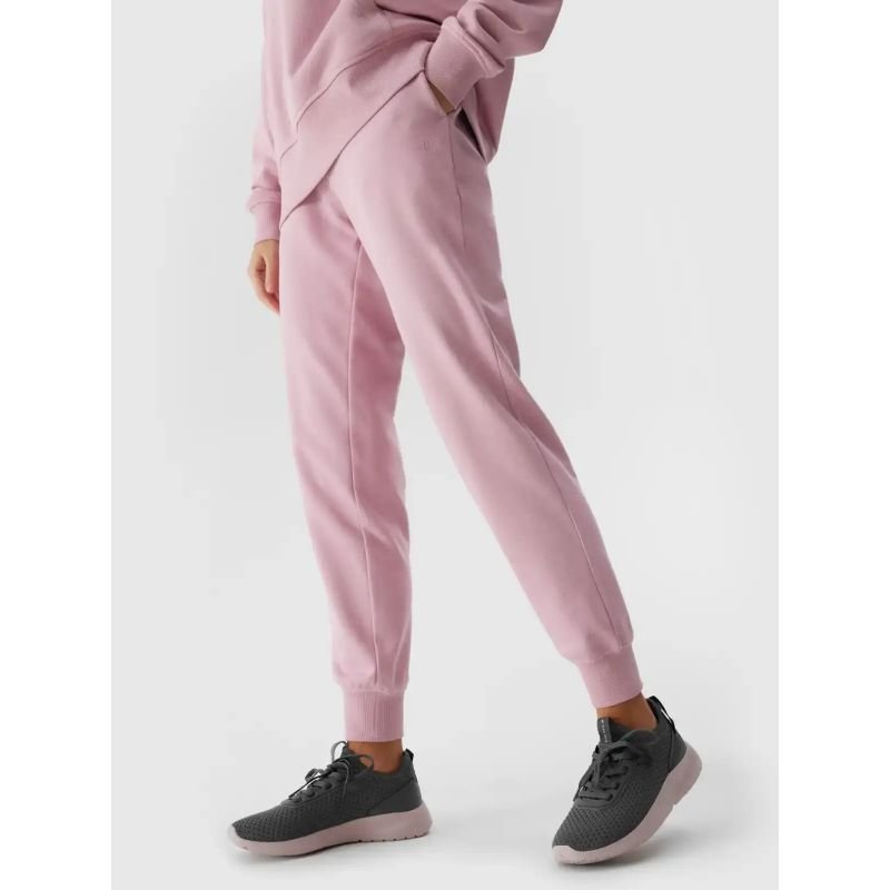 4F Women's Pink Cotton Trousers 4FWSS24TTROF606 - Comfortable Tracksuits for Training and Lifestyle - Nexellus