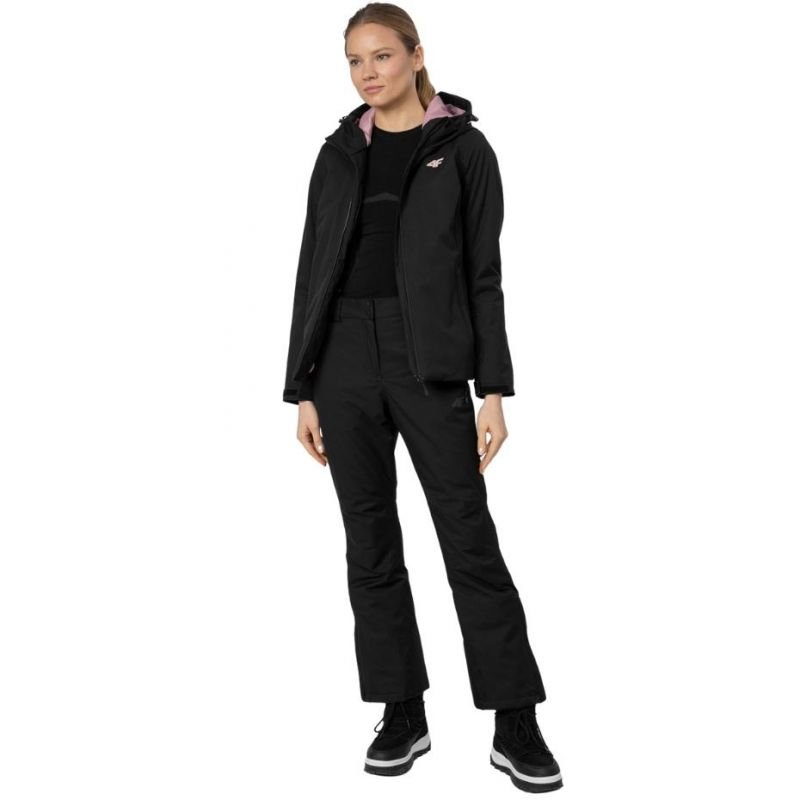 4F Women's Ski Jacket H4Z22 KUDN001 20S, Deep Black, Waterproof, Breathable, Thermal Comfort - Nexellus