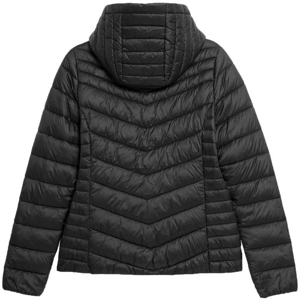 4F Women's Slim Fit Down Jacket F351 - Lightweight Black with Hydrophobic Coating and Recycled Filling - Nexellus