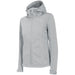 4F Women's Softshell Jacket H4Z22 SFD350 27M, Breathable, Water - Repellent, Gray Melange - Nexellus