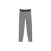 4F Women's Training Pants - Medium Gray Melange, Quick - Drying Polyester Leggings with Elastic Waistband - Nexellus