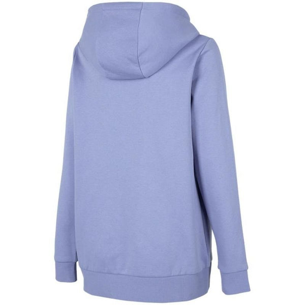 4F Women's Violet Hoodie Sweatshirt H4Z22 BLD352 32S with Kangaroo Pocket and 4FWarm Insulation - Nexellus