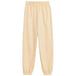 4F Women's Yellow Trousers F147 - Comfortable French Terry Pants with Elastic Waistband and Pockets - Nexellus