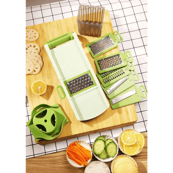 5 - in - 1 bl ade box integrated storage fruit chopper slicer dicer cutter - Nexellus