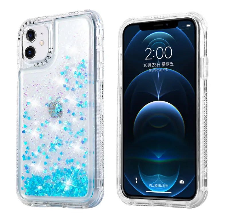 Telefoon case voor iphone 13 12 mooie kleurrijke luxe art