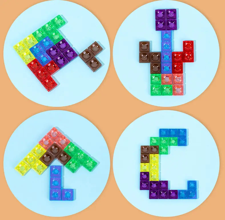 Tetris building blocks jigsaw puzzle toy children 3d three