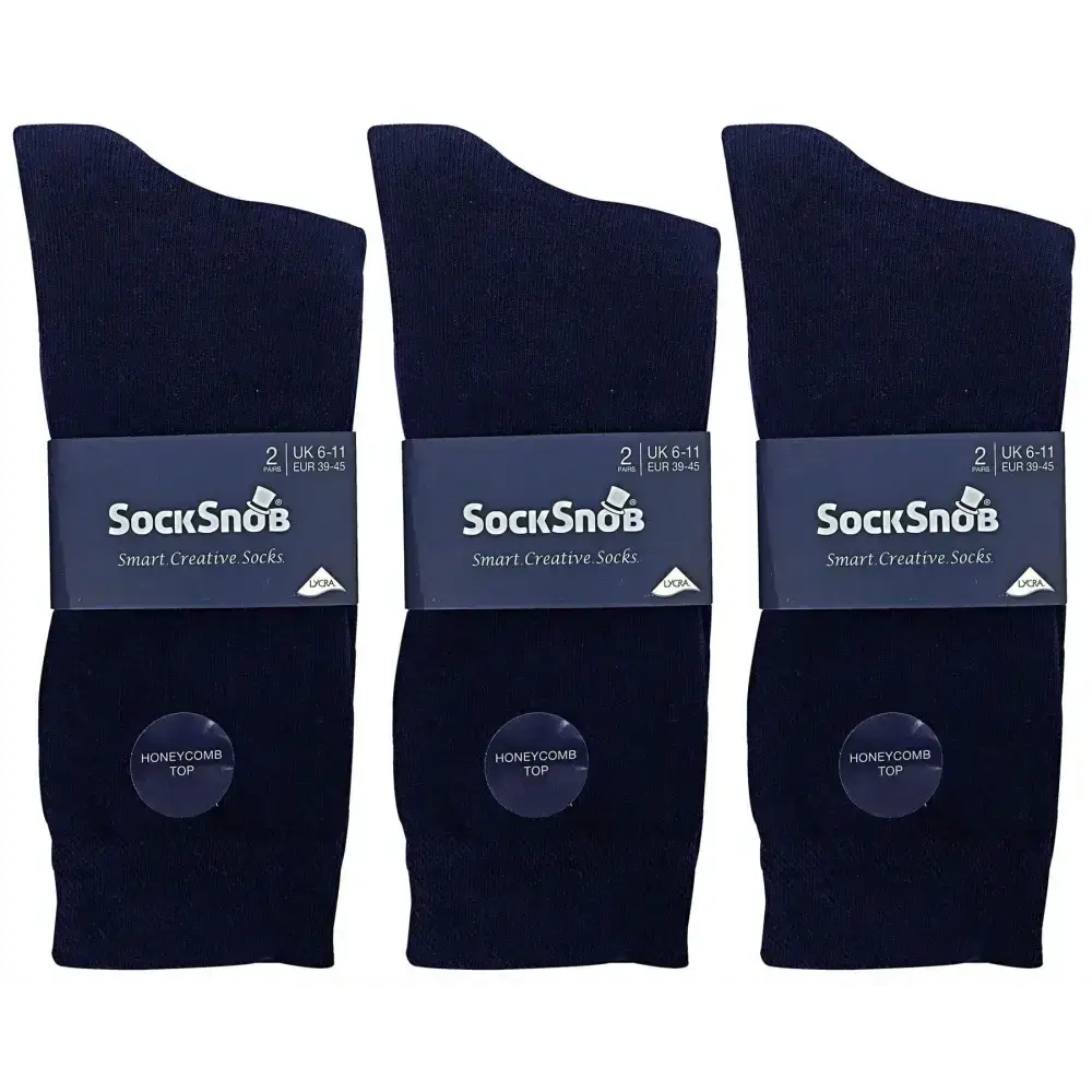 6 pairs sock snob premier collection socks (ss plain bng) Nexellus