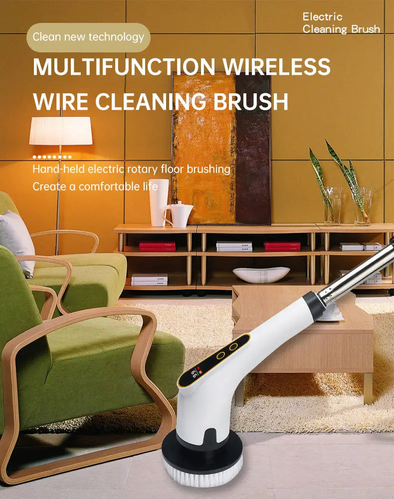 Seven-in-one wireless multi-function cleaning brush long