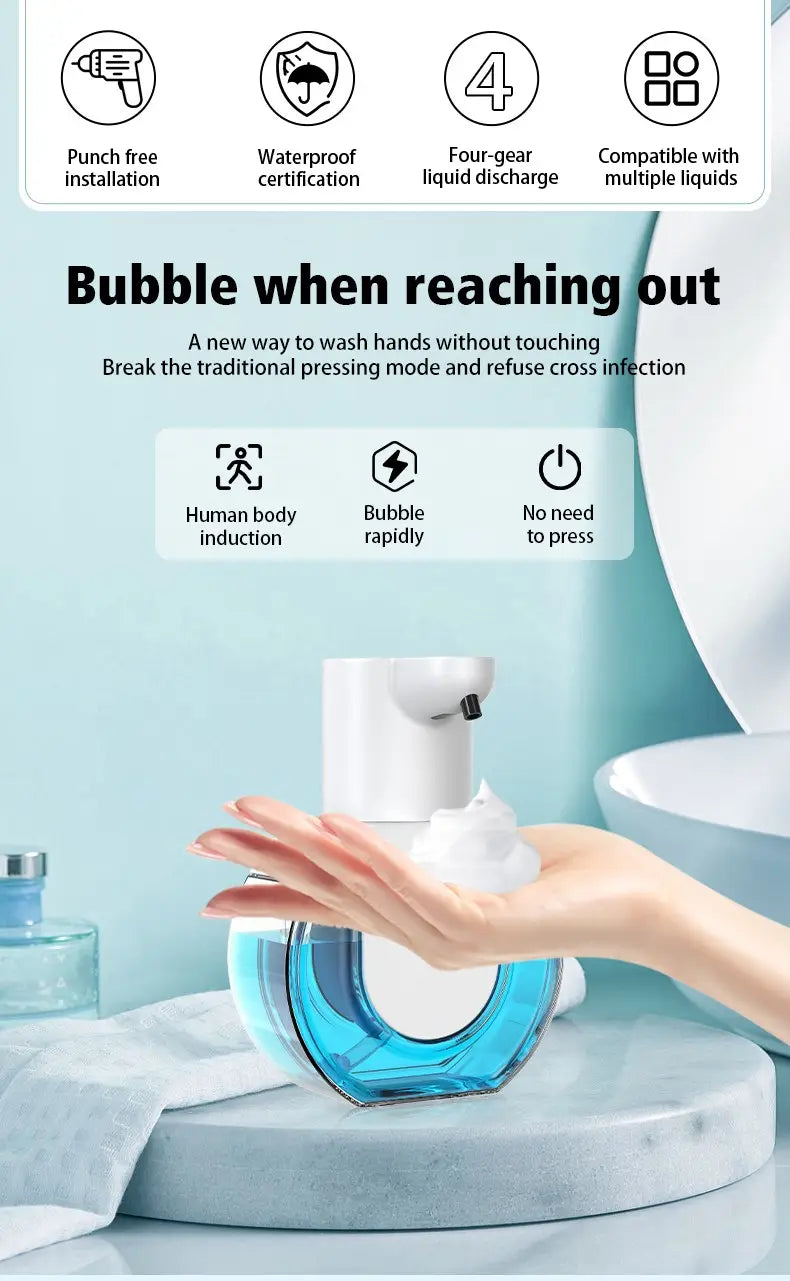 P10 automatic sensing soap dispenser smart foam washing