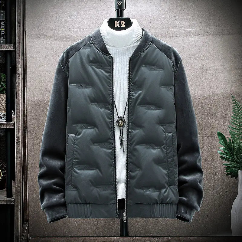 Men stylish casual down jacket plus size