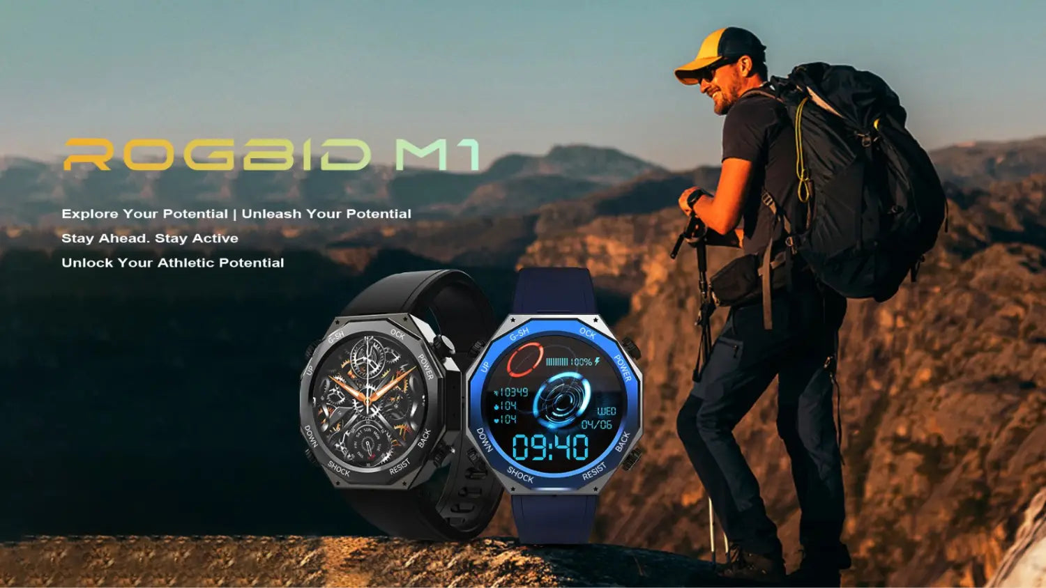 M1 rugged sports smart watch 1.45 inch 600mah outdoor sports