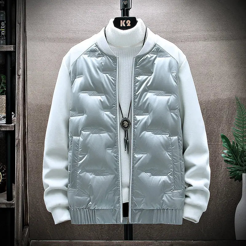 Men stylish casual down jacket plus size