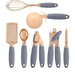 7 pcs kitchen gadget set copper coated stainless steel utensils with Nexellus