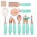 7 pcs kitchen gadget set copper coated stainless steel utensils with Nexellus