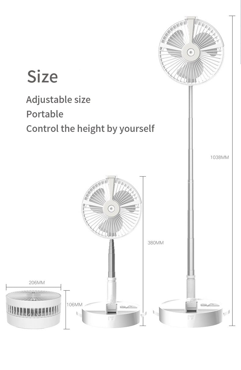 Usb portable fan 7200mahbattery air conditioners portables