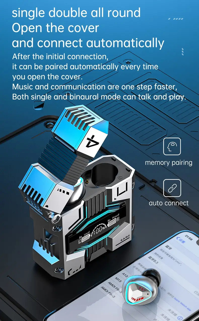 New product m45 mecha game tws noise canceling low latency