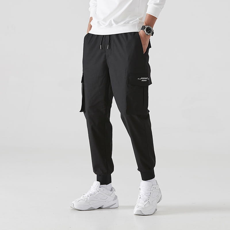 Casual pants boys basketball pants gray guard pants plus