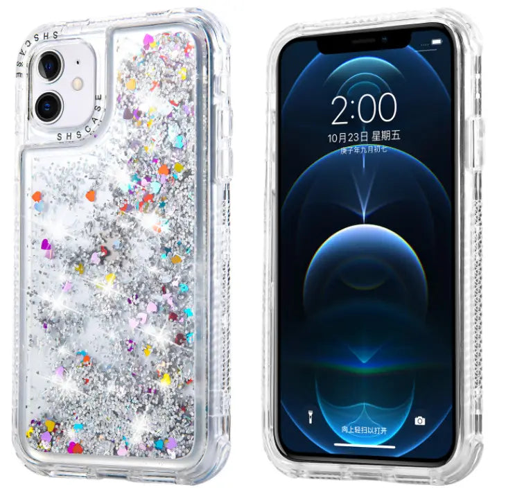 Telefoon case voor iphone 13 12 mooie kleurrijke luxe art