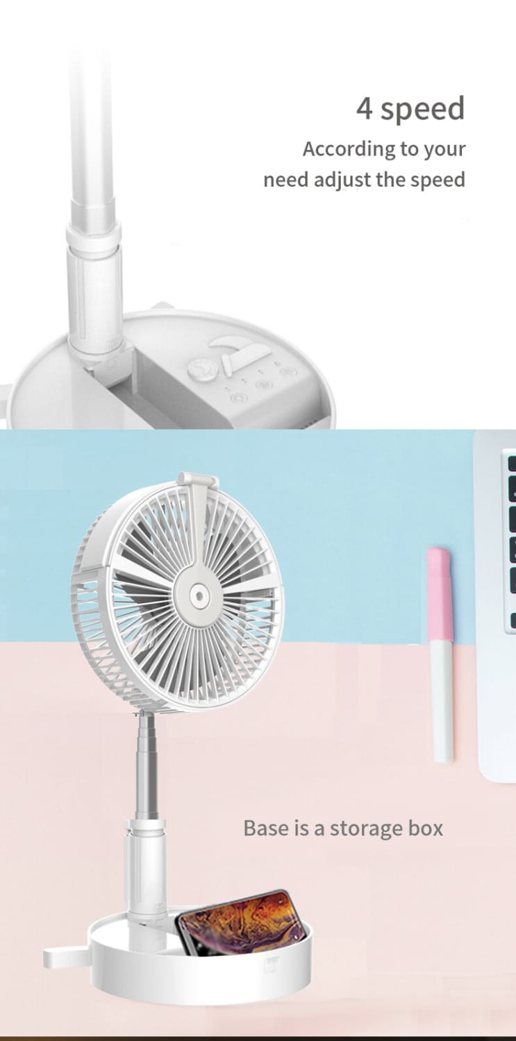 Usb portable fan 7200mahbattery air conditioners portables