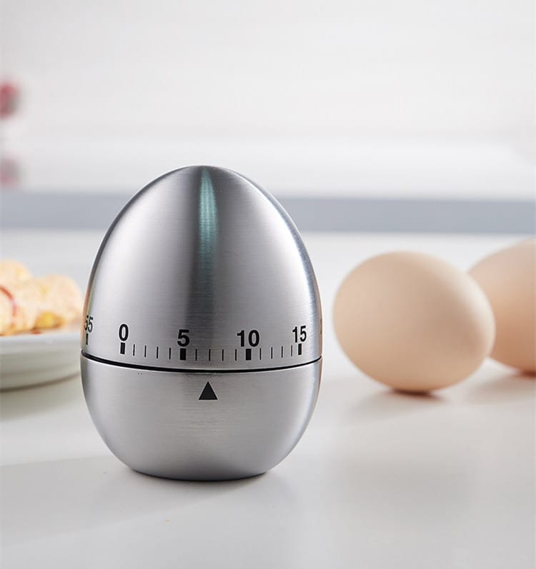 Creative stainless steel kitchen timer egg apple timer