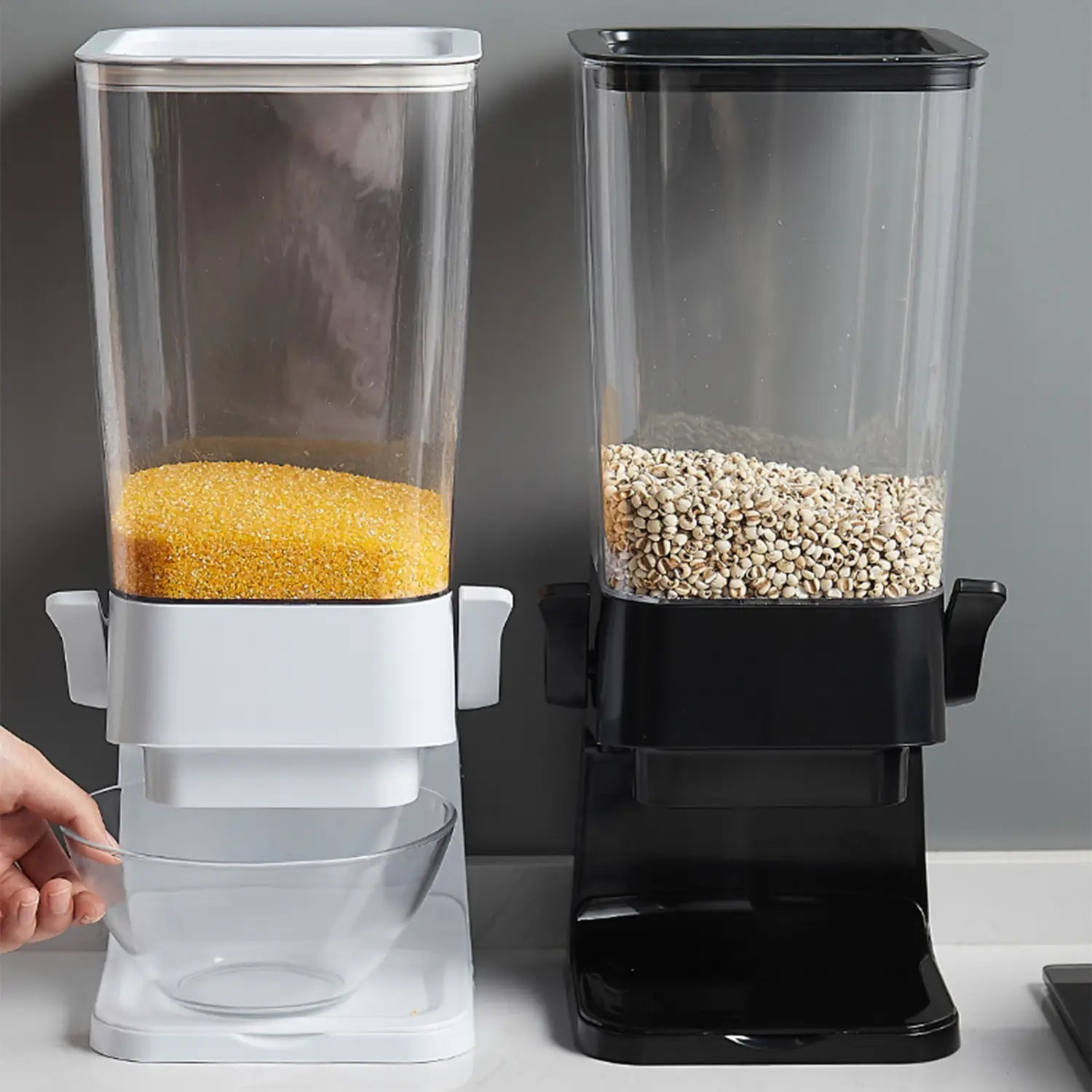 Countertop cereal dispenser indispensable dry food dispenser