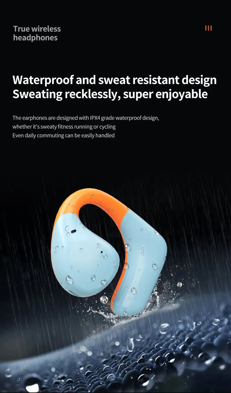 Ows open air conduction bluetooth headset ear mounted non in