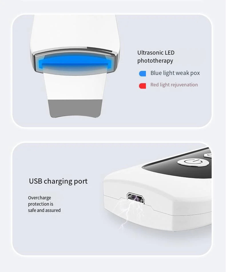 Copy of facial lift deep face cleaning red blue light