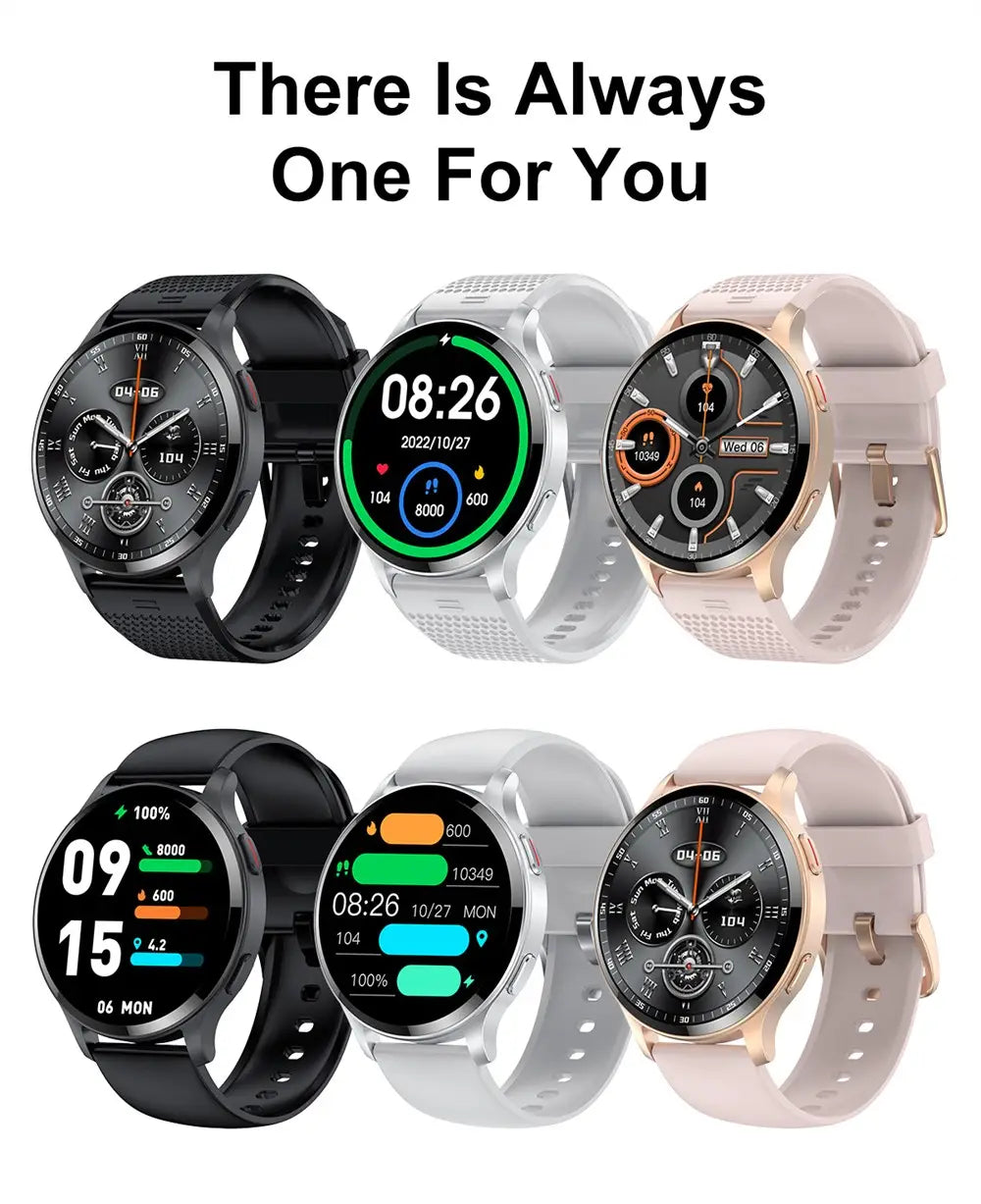 Men and women waterproof bluetooth call smart watch heart