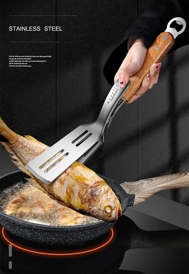 Stainless steel fried fish clip multi-function fried shovel