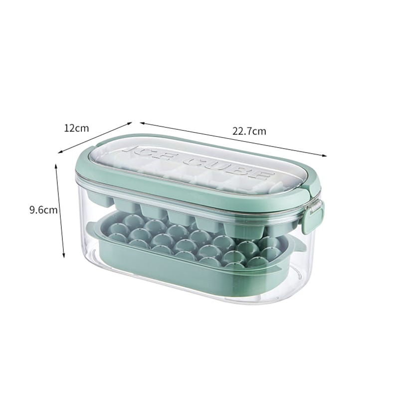 Press type silicone ice cube maker 2 in 1 ice cube mould ice