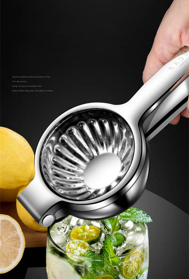 Manual multi-function lemon and orange juice press stainless