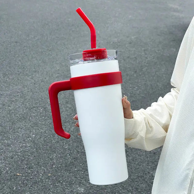Big mac vacuum cup girl high value with straw ice bully cup large Nexellus