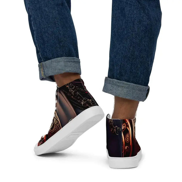 Black pirates men’s high top stylish shoes Nexellus