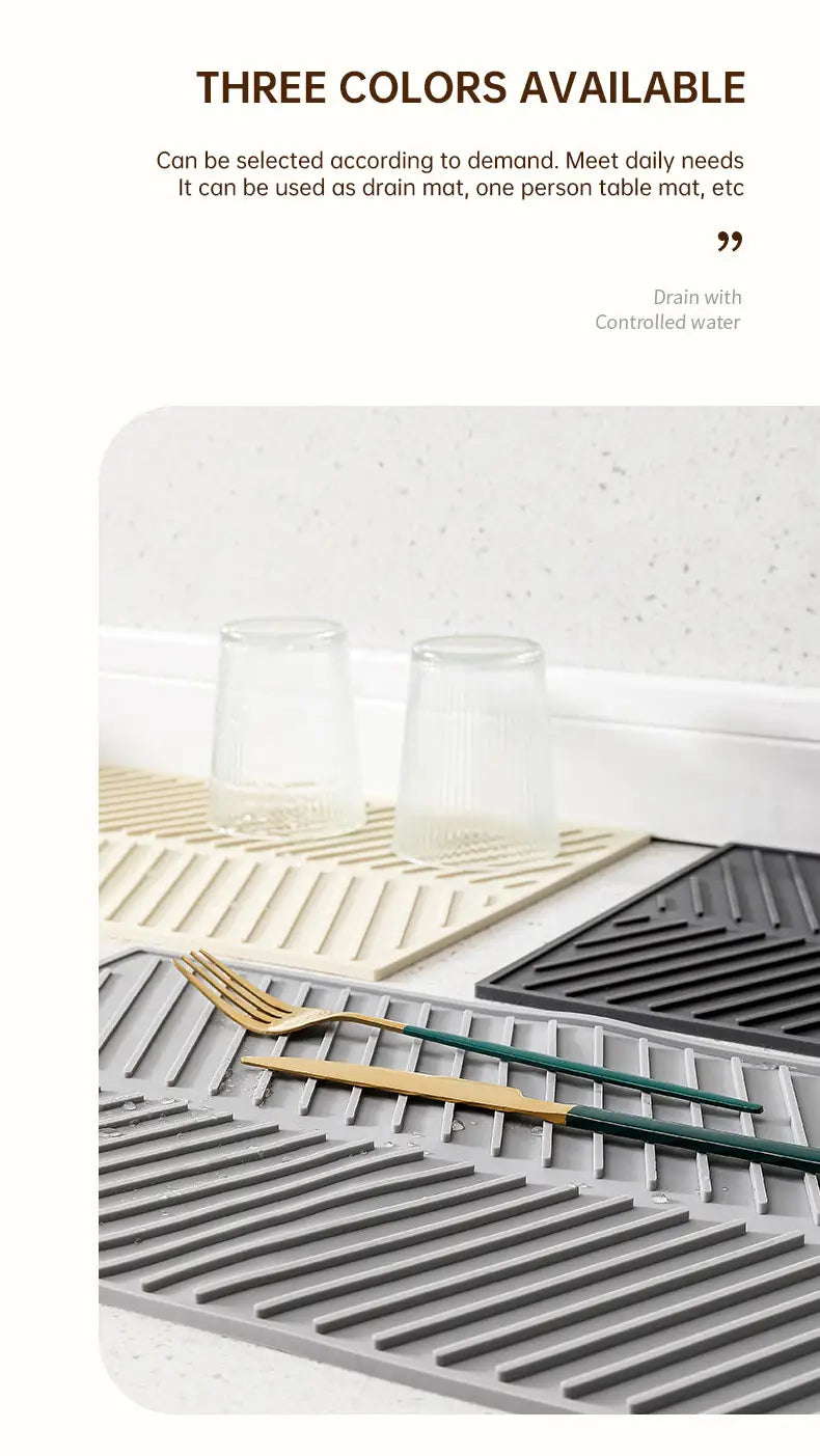 Dishes drain pad insulation pad can be cut kitchen wash