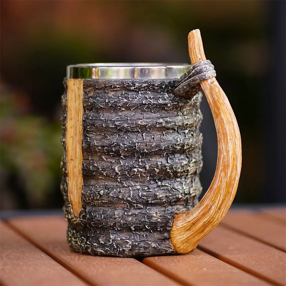 Simulation branch handle mug back to nature log beer cup