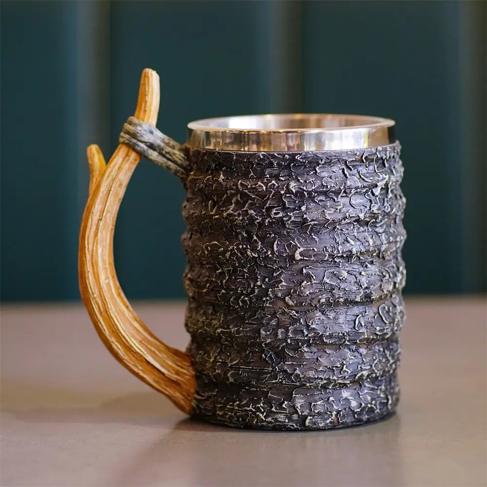 Simulation branch handle mug back to nature log beer cup