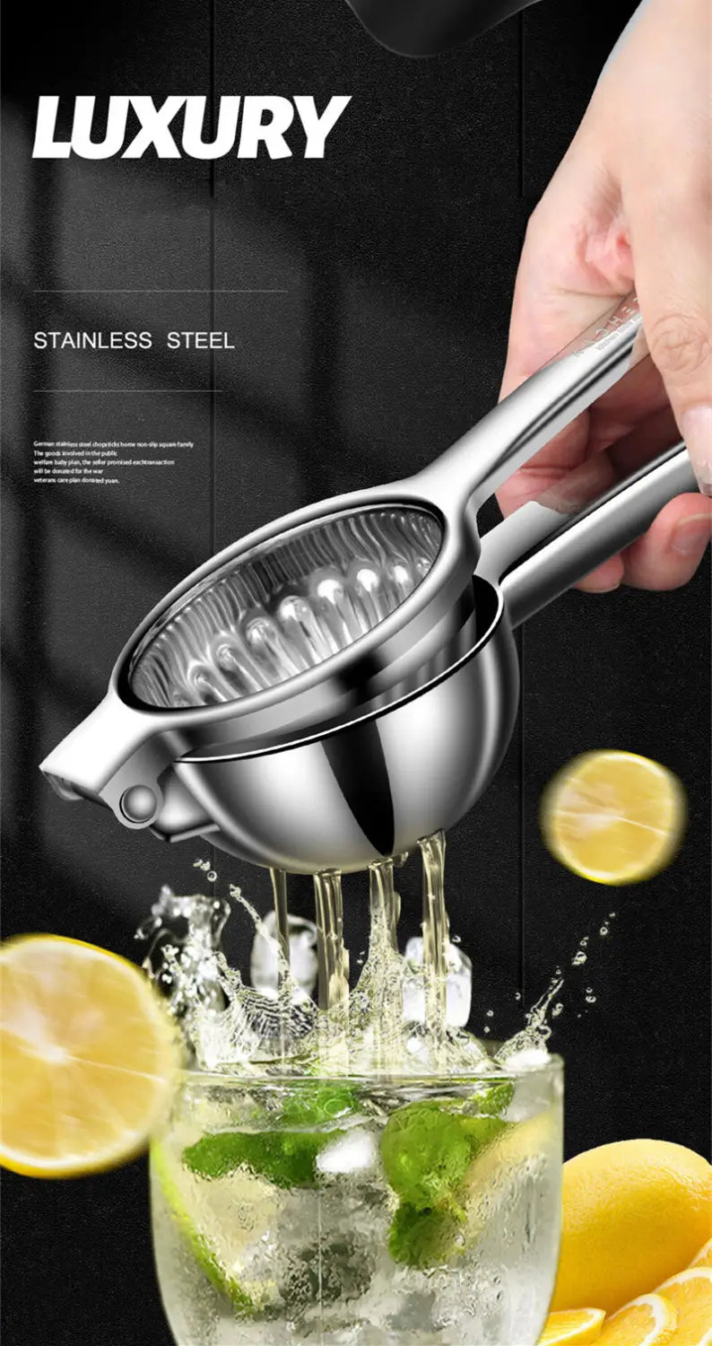 Manual multi-function lemon and orange juice press stainless