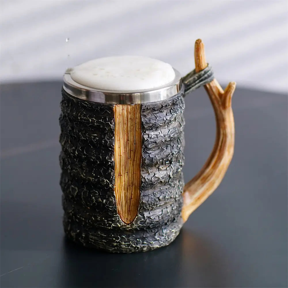 Simulation branch handle mug back to nature log beer cup