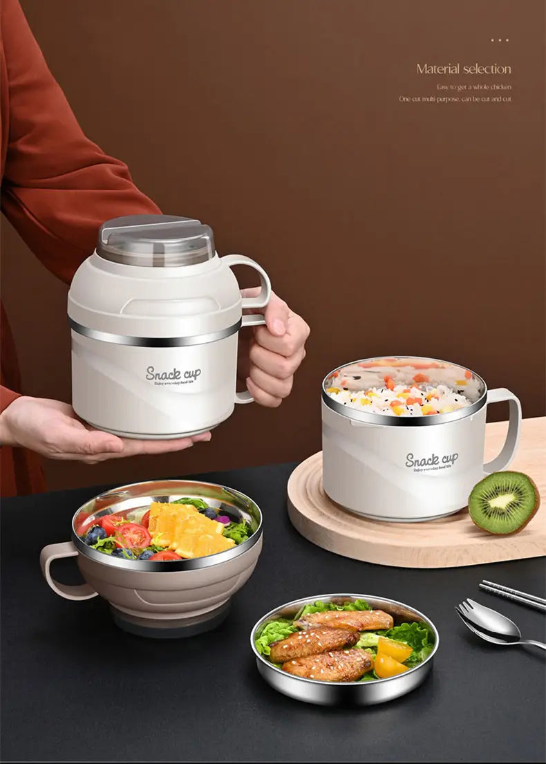 Double-layer large-capacity lunch box bento box