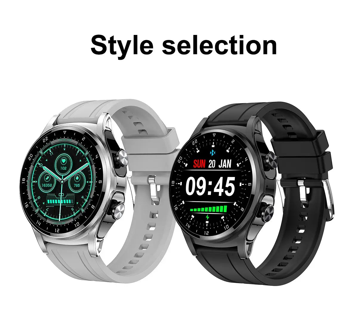 New gt66 smart watch tws bluetooth headset 2 in1 multi sport