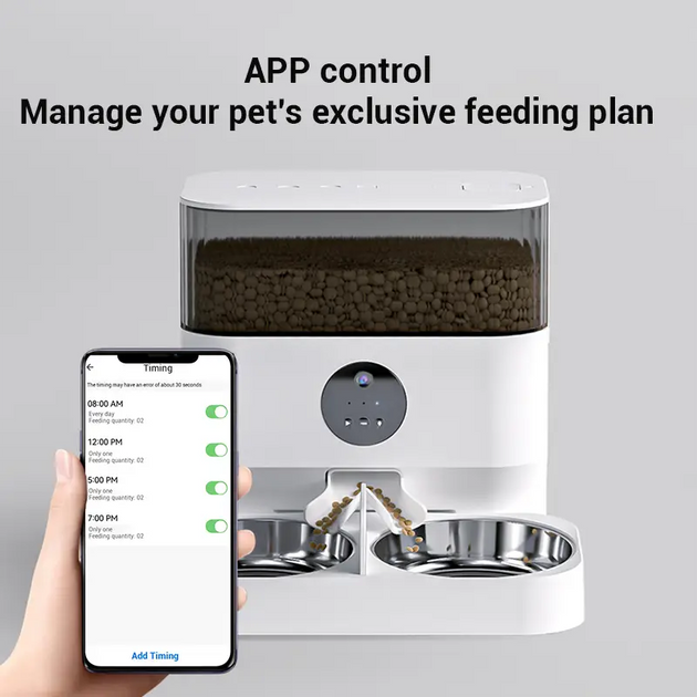 Dudu new automatic pet feeder cat food dog food timing cat self Nexellus