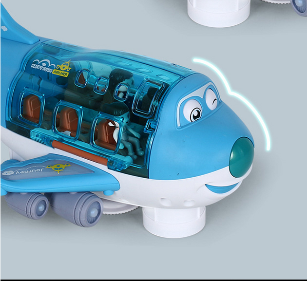Electric Universal Cartoon Airplane Lights Music Rotation Toys Nexellus