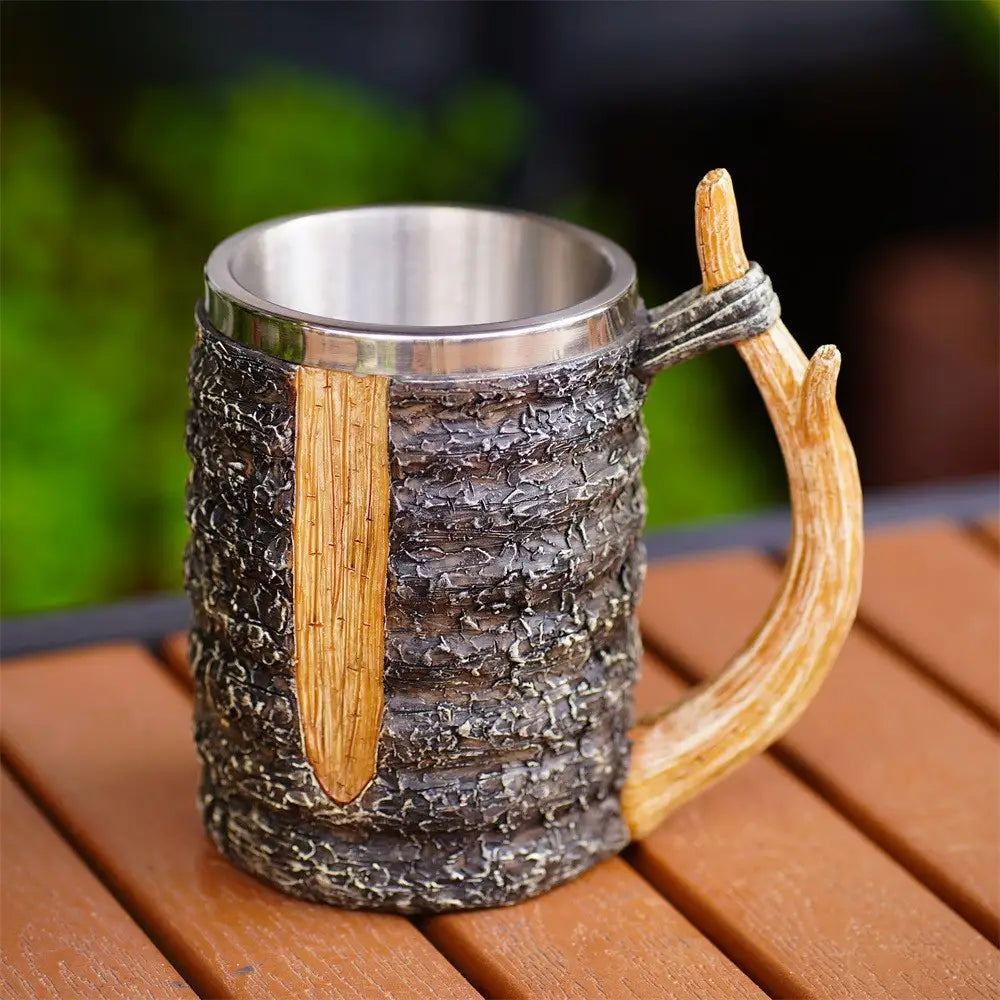 Simulation branch handle mug back to nature log beer cup