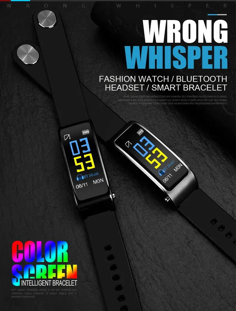 Y3 plus casque Bluetooth bracelet intelligent montre 2 en 1