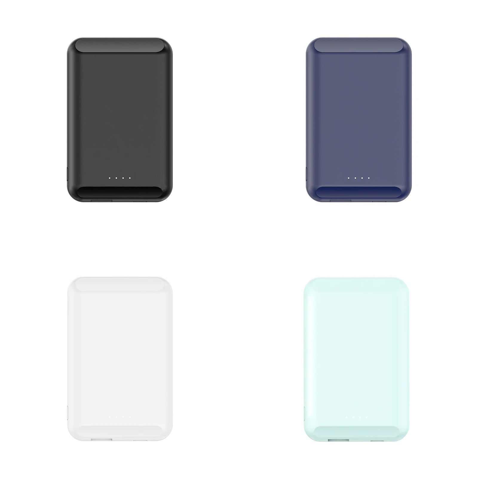 Built-in n52 magnet power bank 5000mah portable charging led